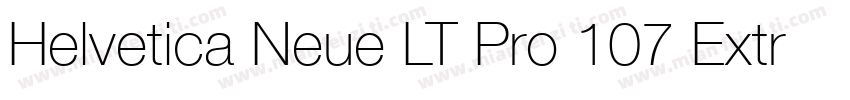 Helvetica Neue LT Pro 107 Extra字体转换